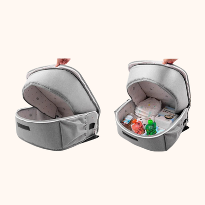 Premium Travel Baby Bassinet and Shoulder Diaper Tote Bag with Bed Net for Parents